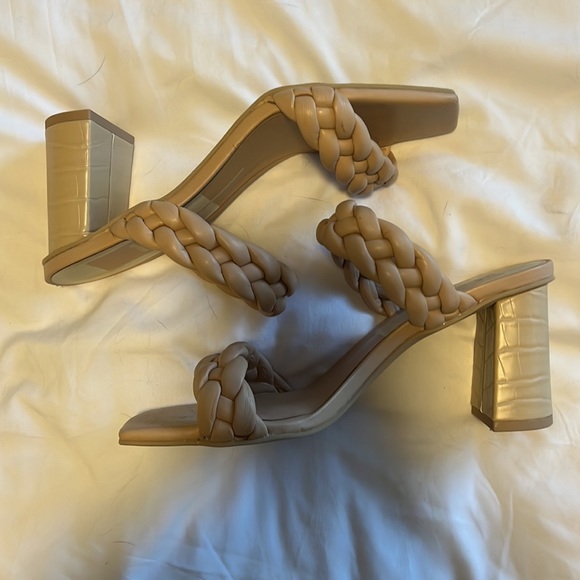 Dolce Vita Nude Pailey Heels 7.5 - Picture 2 of 5